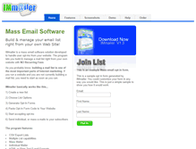 Tablet Screenshot of immailer.snidge.com